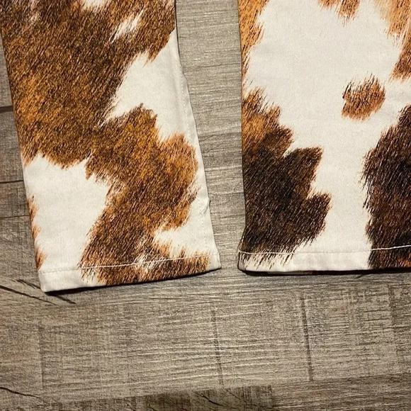 NWT!! WeWoreWhat - Cowhide Stiletto Slit Denim Jean - Size 26 - Picture 9 of 10